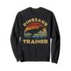 Vintage Dinosaur Trainer Halloween Costume Retro Sunset Dino Sweatshirt view 1