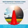 LVL10 Pro Training Cones - 12" Large Soccer Cones for Sports Training - for Basketball, Football, Basketball and Agility Drills - Soccer Field Markers That Won't Crack, Slide or Fly view 4