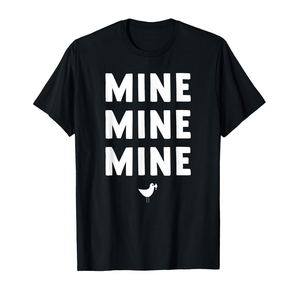 MINE MINE MINE Gull with Fish T-Shirt