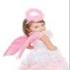 UNIME 2 Pack Angel Halo Headbands Feather Angel Headband Pink Halo Hair band Halloween Christmas Costume Accessory(Pink) view 3