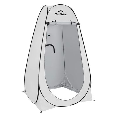 Your Choice Pop Up Privacy Shower Tent - Portable Changing Tent for Camping, Beach & Hiking - 6.2FT Lightweight with Carry Bag, Quick Setup & Full Coverage - White