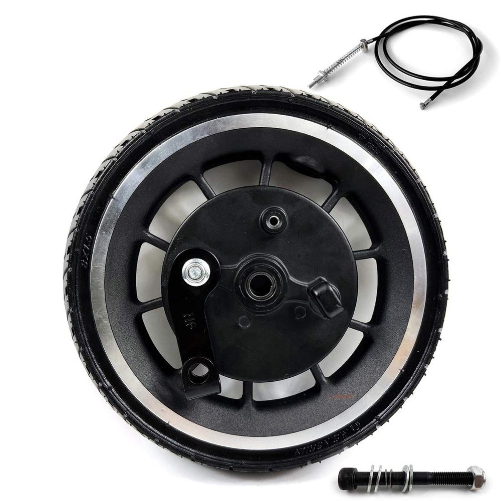 8-inch Scooter Wheel With Brake 8 Inch Solid Wheel With Drum Brake 200mm Tubeless Tyre And Expansion Brake The Hub Width 45mm (wheel and axle cable)