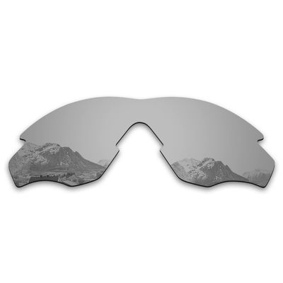 Puzzley Mirror Polarized Replacement Lenses for Oakley M2 Frame XL OO9343 Sunglasses - Silver Mirror Polarized