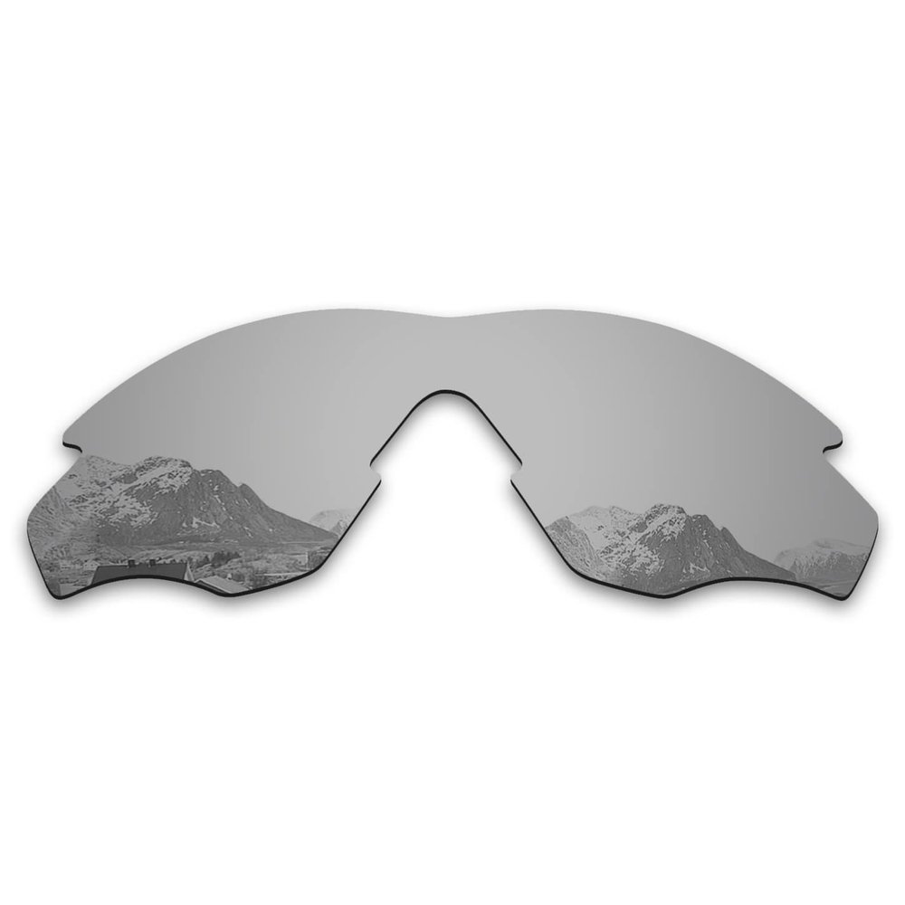 Puzzley Mirror Polarized Replacement Lenses for Oakley M2 Frame XL OO9343 Sunglasses - Silver Mirror Polarized