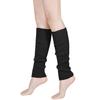 80's Women Knit Leg Warmers Crochet Ribbed Leg Socks for Party Accessories (Black) view 1