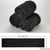 80's Women Knit Leg Warmers Crochet Ribbed Leg Socks for Party Accessories (Black) view 2