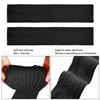 80's Women Knit Leg Warmers Crochet Ribbed Leg Socks for Party Accessories (Black) view 3