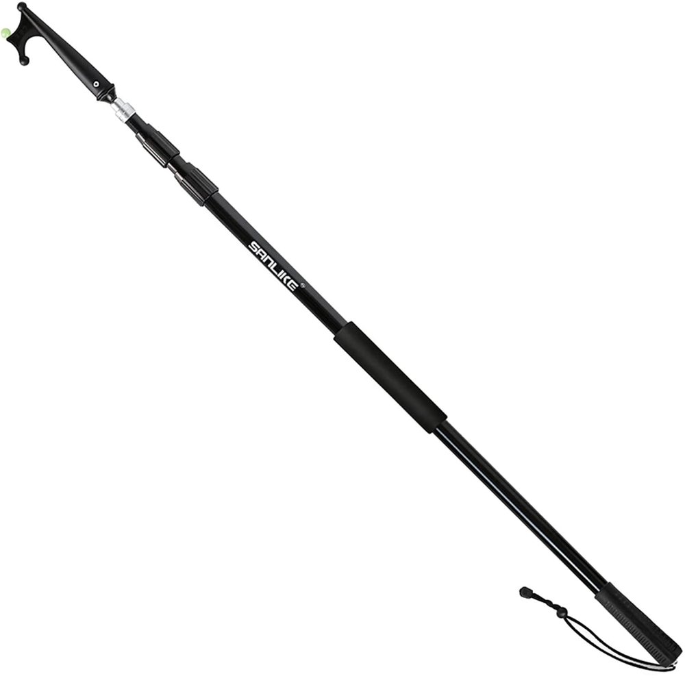 SAN LIKE Telescopic Boat Hook - Floating & Durable & Rust-Resistant with Luminous Bead Extends from 4.51Ft to 10.87Ft