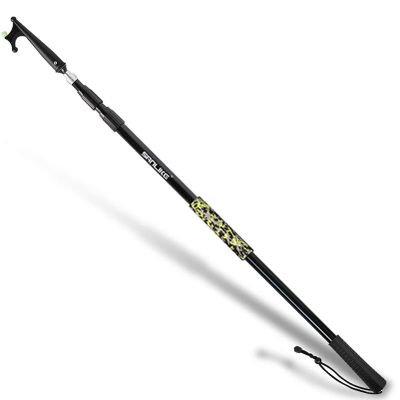 SAN LIKE Telescopic Boat Hook - Floating,Durable,Rust-Resistant with Luminous Bead,Camouflage Push Pole for Docking Extends from 4.51Ft to 10.87Ft