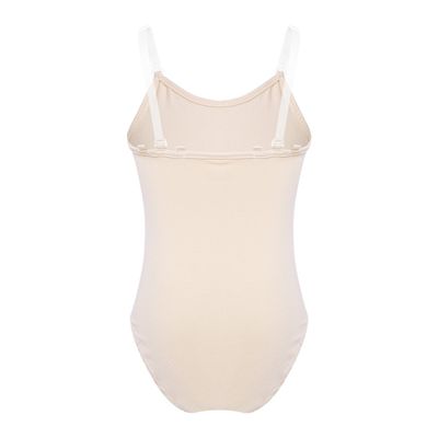Aislor Kids Girls Adjustable Shoulder Straps Camisole Gymnastic Leotard Ballet Dance Jumpsuit Dancewear Nude 6-8 Years