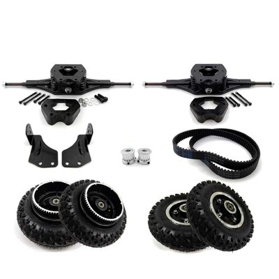 L-faster Off Road Skateboard Truck Mountain Longboard 11 Inch Truck DIY Parts for Off Road Skateboard Downhill Board Components (kit 2)