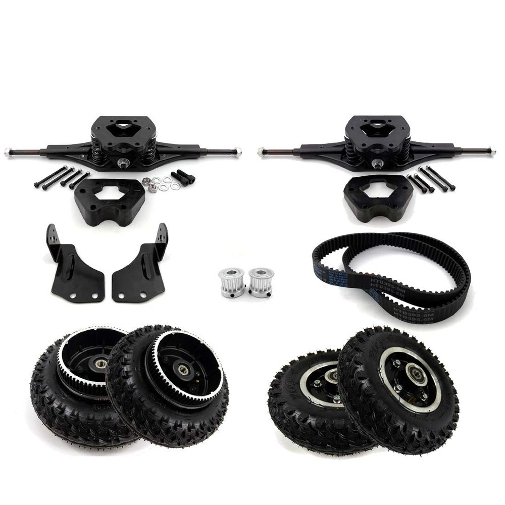 L-faster Off Road Skateboard Truck Mountain Longboard 11 Inch Truck DIY Parts for Off Road Skateboard Downhill Board Components (kit 2)