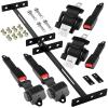 61 Inch Retractable DOT SeatBelts Street Legal 4 Passenger(2+2) Golf Cart Seat Belts Kit Bracket Fits EZGO TXT Yamaha Club Car DS (NOT FIT 2 Passenger Club Car Precedent Yamaha G29 Drive EZGO RXV) view 1