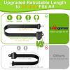 61 Inch Retractable DOT SeatBelts Street Legal 4 Passenger(2+2) Golf Cart Seat Belts Kit Bracket Fits EZGO TXT Yamaha Club Car DS (NOT FIT 2 Passenger Club Car Precedent Yamaha G29 Drive EZGO RXV) view 3