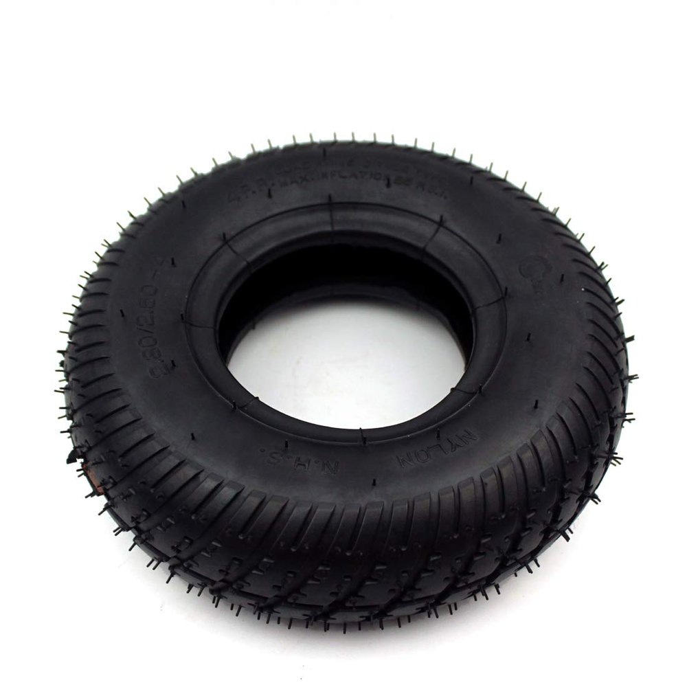 9 Inch Wheelchair Wheel 226mm Scooter Inflation Wheel With Inner Tube 2.80/2.50-4 Pneumatic Tire Alloy Hub Bearing (Outer tire)