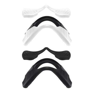 Galvanic Replacement Nosepads for Oakley Razor Blade Sunglass - White + Black