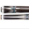 Collapsar CXT020 Pool Cue with Soft Case,Black with Cream Points and Turquoise,Wrapless Dark Gray Curly Maple Handle, 58Inch Professional Pool Stick (Dark Gray Handle, 19 Ounce) view 2