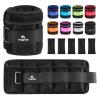 Adjustable Ankle Weights 1-10 LBS Pair with Removable Weight for Jogging, Gymnastics, Aerobics, Physical Therapy, Resistance Training|Each 1-5 LBS, Total 10LBS, Black view 1
