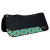 HILASON Western Wool Felt Horse Saddle Pad W/Distressed Wear Leather | for Horses view 1