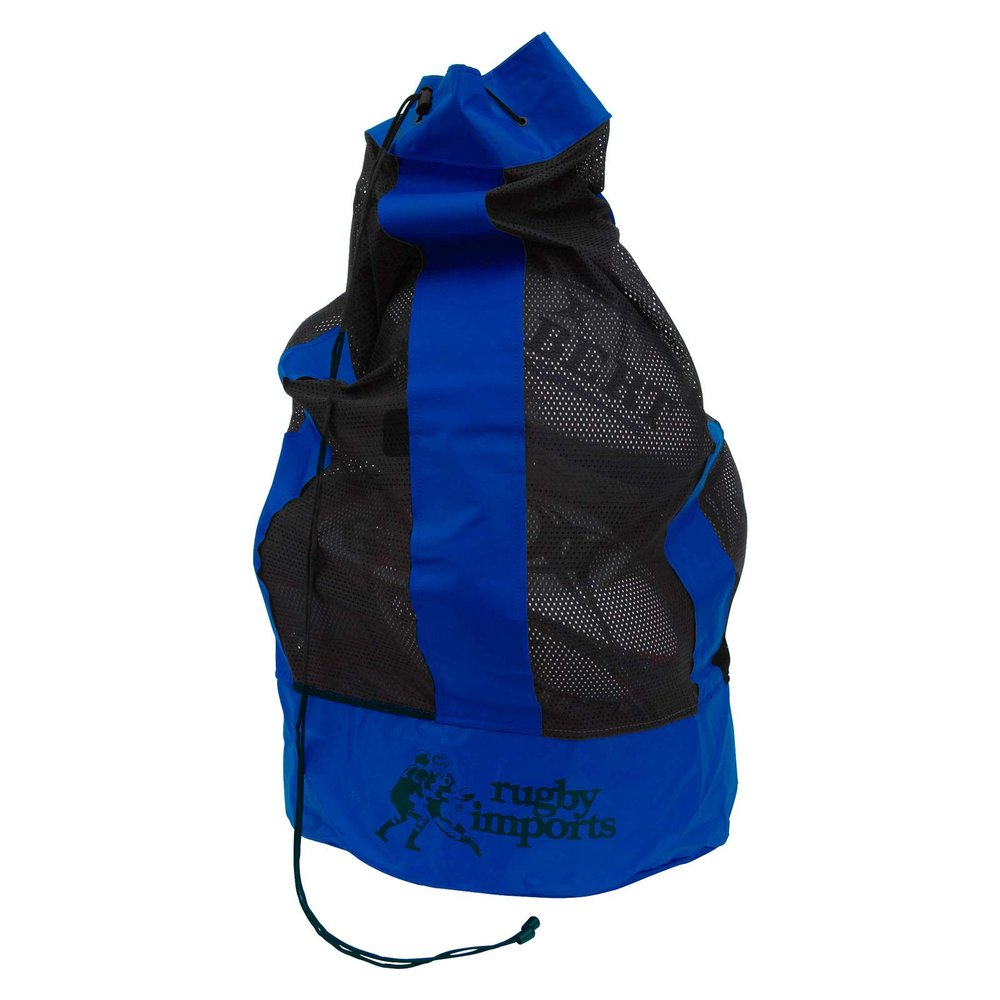 Rugby Imports Super Mesh Ball Bag with Backpack Straps (Royal)