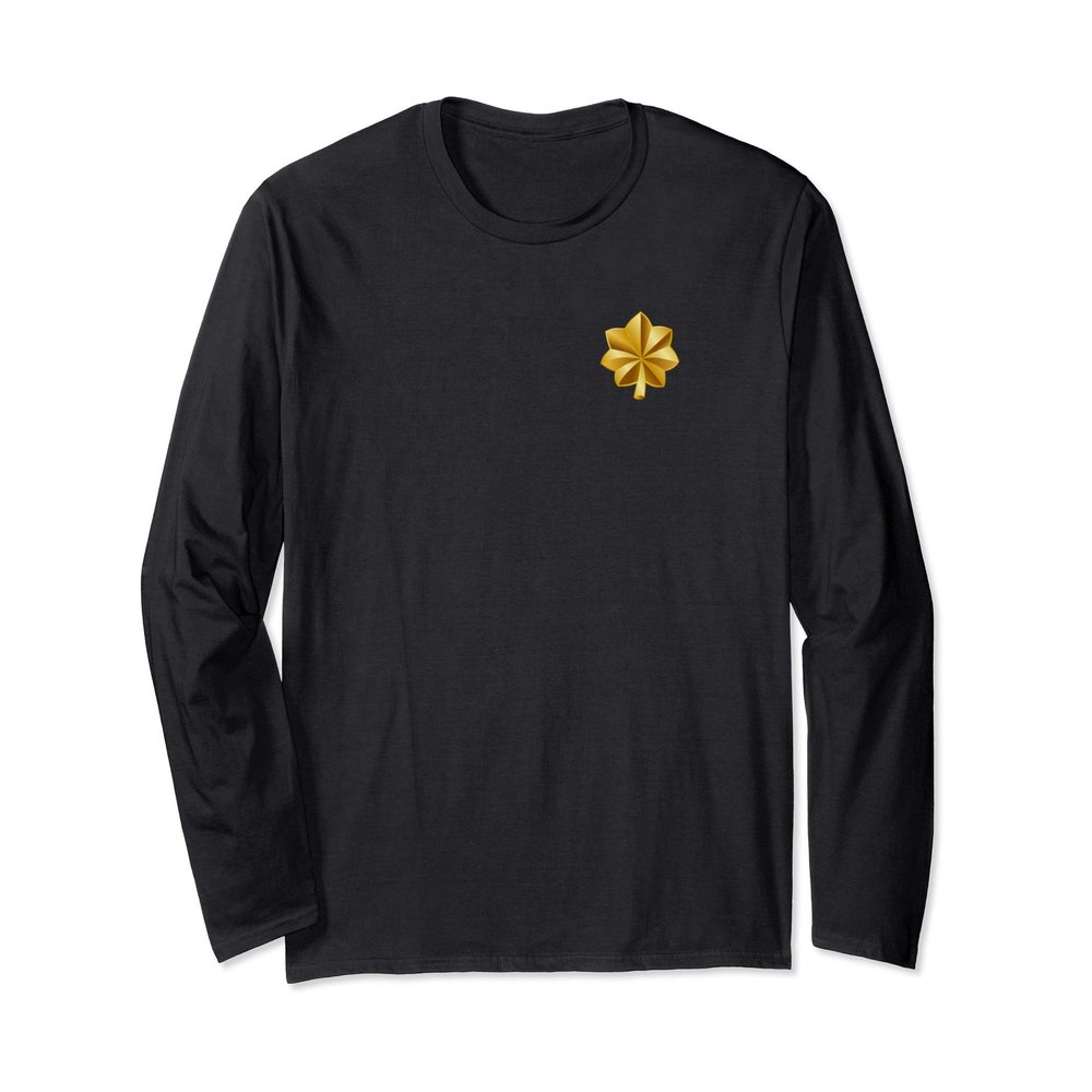 US Army Rank - Major (O-4) - MAJ Long Sleeve T-Shirt