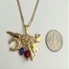 ALEX AND ELSA 18K Gold Plated Charm,Money Necklace 20" Long/ 18K BANO DE ORO Cadena DE Suerte,Dinero 20"- GFN4 view 4