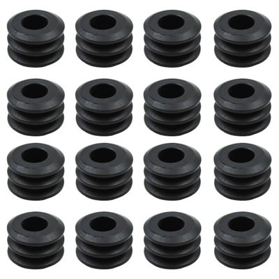 Set of 16 Foosball Soccer Table Rod Bumpers Slotted Rubber Bumper