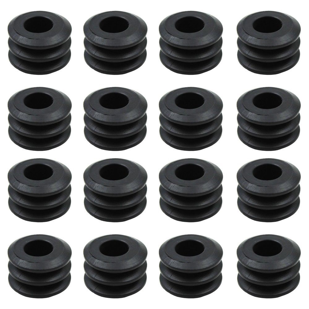 Set of 16 Foosball Soccer Table Rod Bumpers Slotted Rubber Bumper