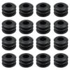 Set of 16 Foosball Soccer Table Rod Bumpers Slotted Rubber Bumper view 1