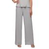 Alex Evenings womens Wide Leg Mesh Pant(petite Regular Plus Sizes) Dress Pants, Dove Basic, Large Petite US view 2