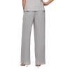 Alex Evenings womens Wide Leg Mesh Pant(petite Regular Plus Sizes) Dress Pants, Dove Basic, Large Petite US view 3