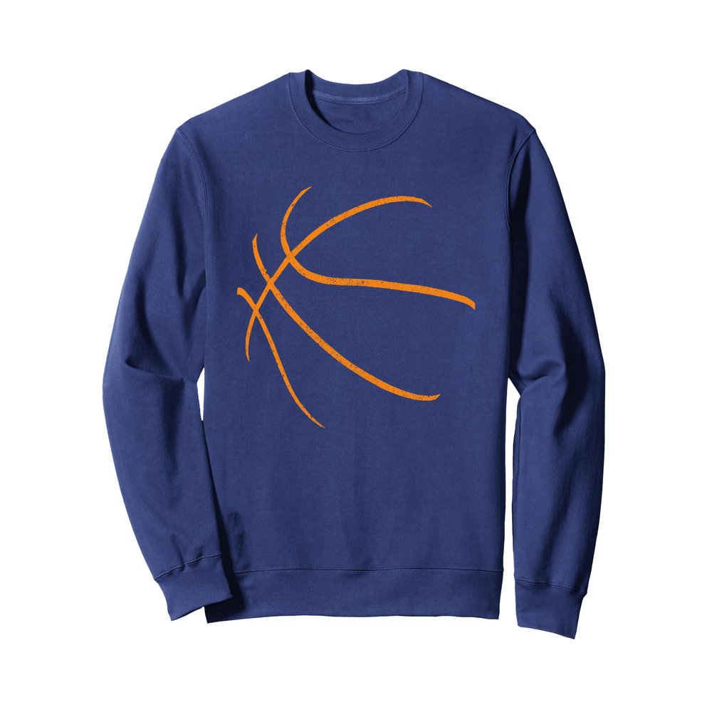 Basketball Silhouette Bball Sport Basketball Player Sweatshirt