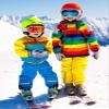 SATINIOR 2 Pairs Girls Waterproof Mittens Kids Snow Gloves Warm Thicken Ski Gloves for Winter Outdoor Activities(2-5 Years) view 2