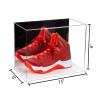 Better Display Cases Acrylic Large Shoe Display Case for Basketball Shoe Soccer Cleat Football Cleat with Mirror and White Base (A013-M-WDS) view 3