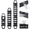 West Lake Keymod Picatinny Rail Sections, 3-Slot 7-Slot 11-Slot, Solid Aluminum Single Dual Keymod MLOCK Compatible Multi-Functional Rails (Black) view 2