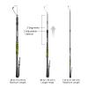SAN LIKE Telescopic Fishing Gaff Aluminum/Fiberglass Pole with Nonslip Rubber Handle Stainless Steel Hook with M8 Screw view 3