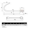 SAN LIKE Telescopic Fishing Gaff Aluminum/Fiberglass Pole with Nonslip Rubber Handle Stainless Steel Hook with M8 Screw view 4