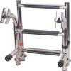 Mojiate Folding 4 Steps Boat Ladder Stainless Steel Marine Pontoon 2+2 Step for Marine Boat Yacht view 4