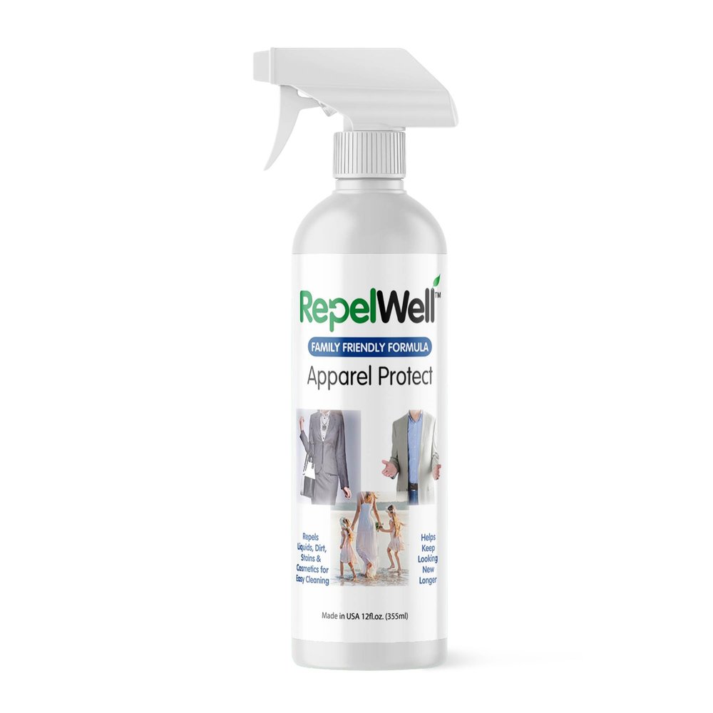 RepelWell Non Toxic Fabric Protector Spray for Clothing & Apparel, 12 oz