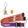 Aminco NCAA Clemson Tigers Team Reversable Lanyard, Logo Lapel Pin, and Metal Keychain Gift Bundle view 1