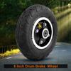 L-faster 8 Inch Wheel with Drum Brake 8" Pneumatic Wheel with Expansion Brake Scooter Brake Aluminium Wheel 200x50 (wheel axle cable120) view 4