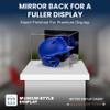 Better Display Cases Acrylic Baseball Batting Helmet Display Case with Mirror and White Base (A012-M-WDS) view 2