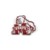 aminco NCAA Mississippi State Bulldogs Team Reversable Lanyard, Logo Lapel Pin, and Metal Keychain Gift Bundle view 3