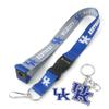 aminco NCAA Kentucky Wildcats Team Reversable Lanyard, Logo Lapel Pin, and Metal Keychain Gift Bundle view 1