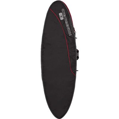 Ocean & Earth Aircon Black/Red/Grey Fish Surfboard Bag - Fits 1 Board - 24.5" x 7'
