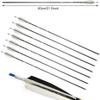 30 Inch Archery Pure Carbon Arrow Spine 500 Hunting Shooting Arrow Target Practice Arrow with 5 Inch Arrow Turkey Feather for Archery Competition Practice (10pcs Arrows) view 2