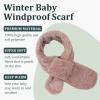 JANGANNSA Fleece Boys Girls Scarf Warm Winter Autumn Kids Collar Scarf Neck Warmer Children Scarves 1-6Y (Khaki Cross) view 2