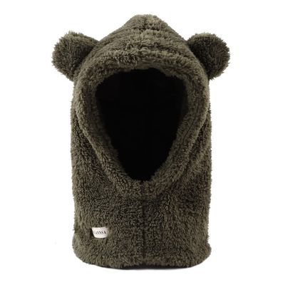 Baby Girls Winter Hat Boys Warm Scarf Hat Kids Thick Earflap Hood Cap with Ear 6M-7T (Army Green, M)