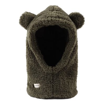Baby Girls Winter Hat Boys Warm Scarf Hat Kids Thick Earflap Hood Cap with Ear 6M-7T (Army Green, S)