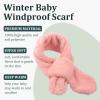 JANGANNSA Fleece Boys Girls Scarf Warm Winter Autumn Kids Collar Scarf Neck Warmer Children Scarves 1-6Y (Pink Cross) view 2